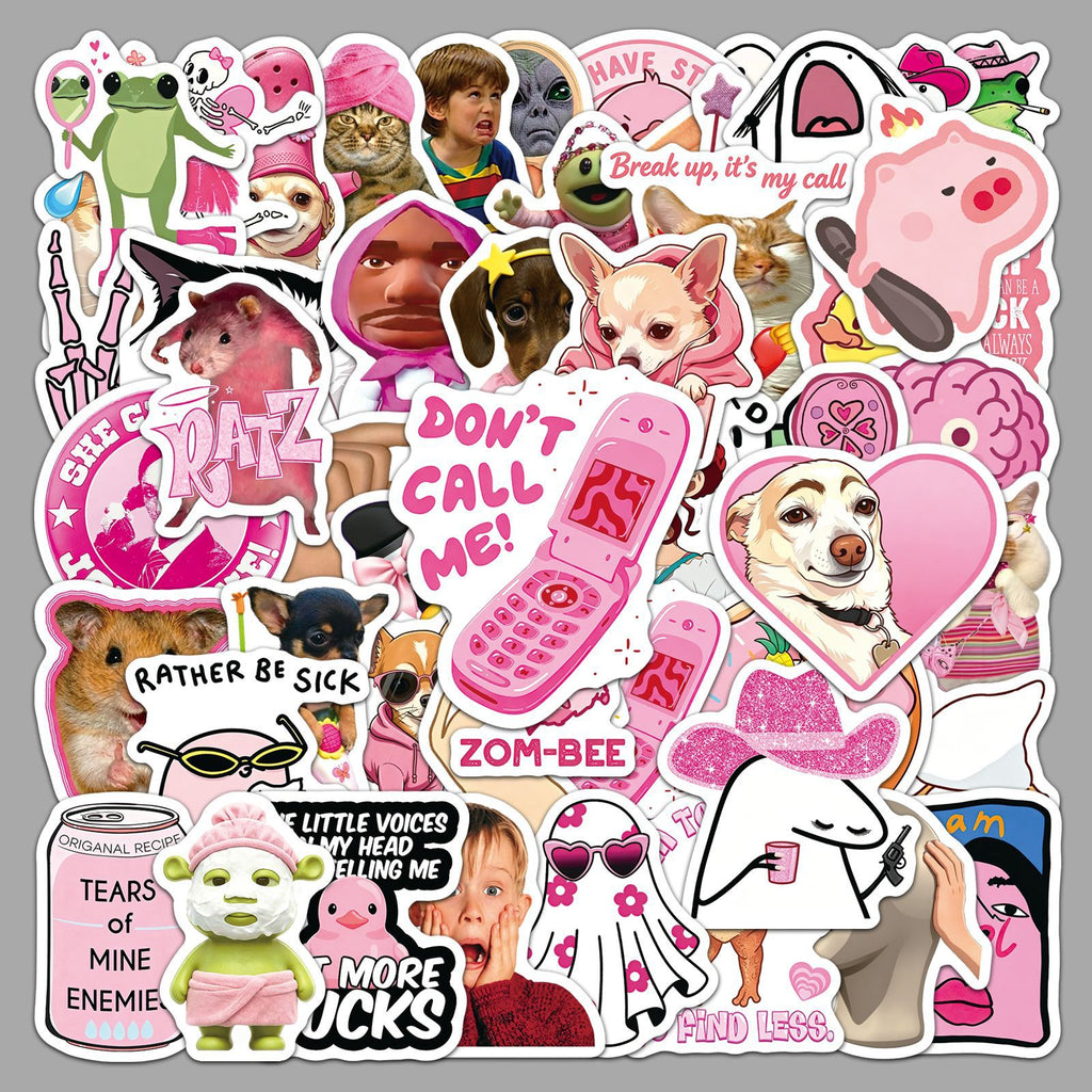 😂 Funny Meme Sticker Pack — 50 PCS, No Repeats